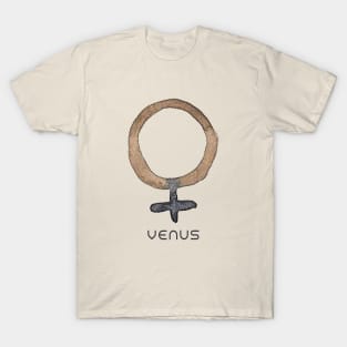 VENUS - WATERCOLOR SOLAR SYSTEM SYMBOL T-Shirt